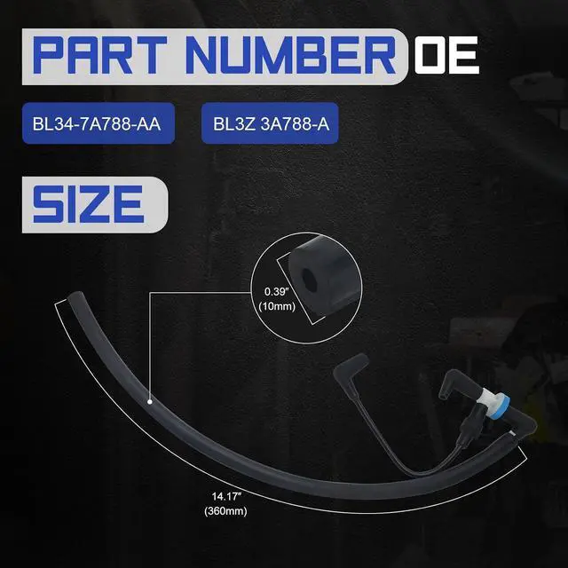 Alt view image 6 of 7 - BL34-7A788-AA Auto Hub Lock Vacuum Line Tube Check Valve For 2011-2014 Ford F150 4WD 2012-2014 Lincoln Mark LT Replaces# BL3Z3A788A