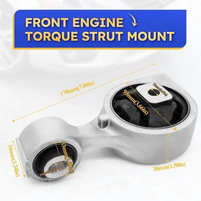 Alt view image 3 of 6 - A4350 Front Torque Strut Engine Motor Engine Mount for 2007-2015 Nissan Altima L4 2.5L EM-9444, 11350JA00A, 11350JA80A