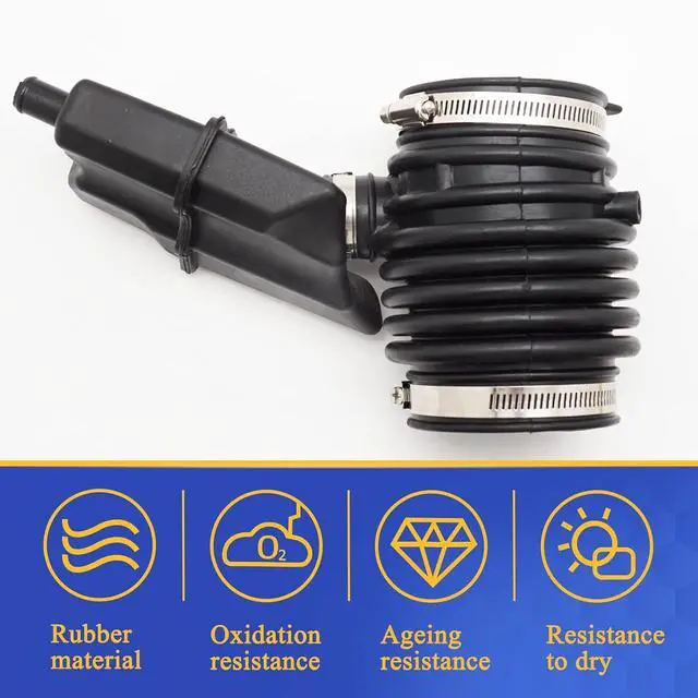 Alt view image 5 of 7 - 16576-1AA0A Air Cleaner Intake Hose Tube Intake Boot for 2009-2014 Nissan Murano 2011-2017 Nissan Quest 16576-1AA1A 696-039