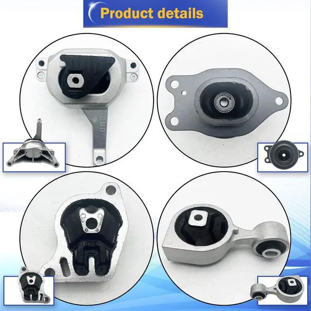 Alt view image 5 of 6 - Engine Motor Engine Mount & Transmission Mount Kit for 2007 2008 2009 2010 2011 2012 2013 2014 2015 2016 Nissan Altima 2.5L A4339 A4340 A4350 A4353(Set of 4)