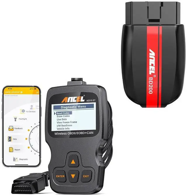 Main image of AD310BT BD200 Bluetooth OBD2 Scanner with Exclusive APP for iOS & Android System