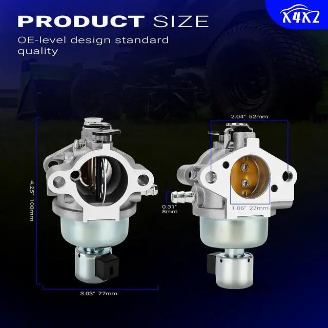 Alt view image 4 of 7 - 20 853 33-S Carburetor with Oil Filter kit For Kohler SV590 SV591 SV600 SV601 SV610 SV620 16-22HP Engine Replace# 20 853 33-S 12 050 01-S