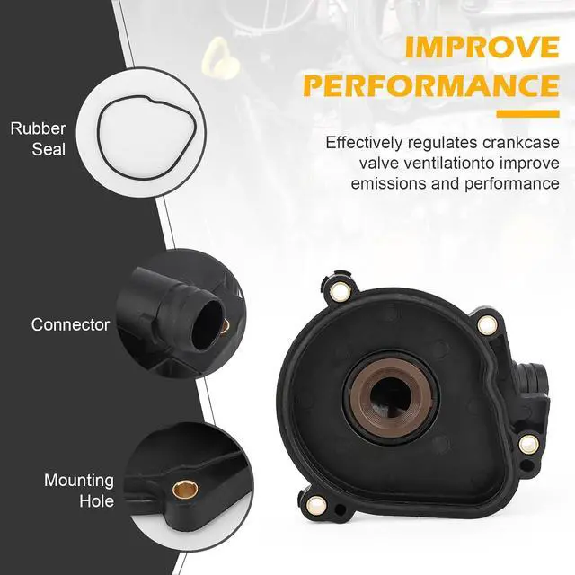 Alt view image 4 of 7 - 2720100631 PCV Vent Valve Crankcase breather Oil Separator Cover & Camshaft Expansion Plug Kit for Mercedes C230 C300 E350 C350 SLK300 ML350 ML450 GL450 GLK350 Replace# 0009985690 0009986590