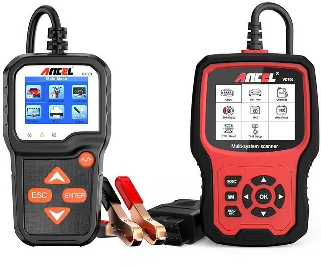 Main image of VD700 Full Systems Diagnostic Tool with BA301 6V 12V Car Battery Tester