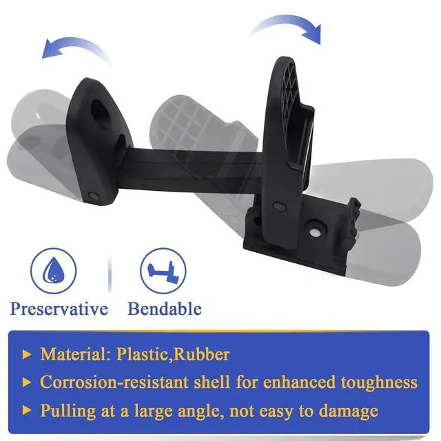 Alt view image 4 of 6 - 2PCS Heavy Duty Hood Latch Kit LH/RH for Kenworth T170, T270, T330, T370, T660 / Peterbilt 325, 335, 337, 340, 348, 384, 386, 567, 569, 579 / Mack CH/Blue Bird 315-5502&315-5503