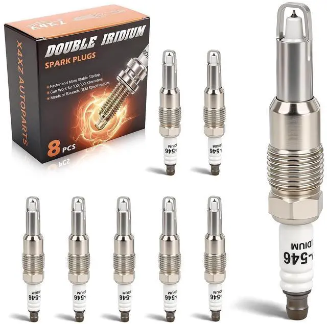 Main image of 8PCS SP546 Iridium Spark Plugs Compatible with 2005-2010 Ford Expedition/F-250/F-350, 04-08 F-150, 05-10 F-450/F-550, 06-08 F53, for 2005-2008 Lincoln Navigator/Mark LT Replace# PZH14F SP507 SP515