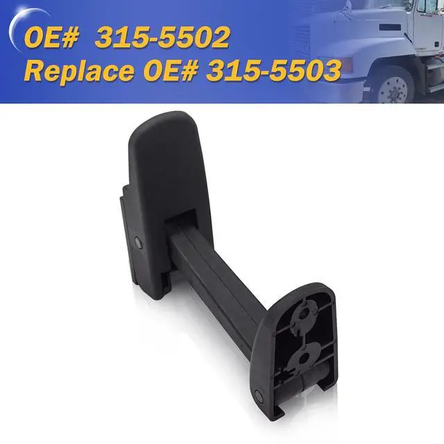 Alt view image 6 of 6 - Heavy Duty Hood Latch Kit LH/RH for Kenworth T170, T270, T330, T370, T660 / Peterbilt 325, 335, 337, 340, 348, 384, 386, 567, 569, 579 / Mack CH/Blue Bird 315-5502/315-5503