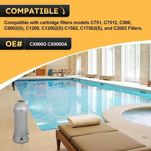 Alt view image 2 of 7 - CX900G Locking Knob & CX900DA Pool Filter Knob Kit with O-Ring for Hayward Clear Plus Cartridge Filter and Separation Tank C751 C900 C9002 C1200 C12002 C12002S Replace# CX900DA CX900G