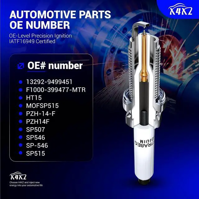 Alt view image 6 of 7 - 8PCS SP546 Iridium Spark Plugs Compatible with 2005-2010 Ford Expedition/F-250/F-350, 04-08 F-150, 05-10 F-450/F-550, 06-08 F53, for 2005-2008 Lincoln Navigator/Mark LT Replace# PZH14F SP507 SP515