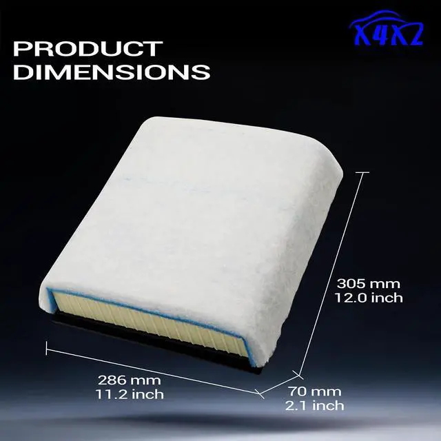 Alt view image 7 of 7 - FA2031 Engine Air Filter for 2020-2022 Ford F250 F350 F450 F550 SUPER DUTY 6.7L Powerstroke Diesel LC3Z-9601B WA10905