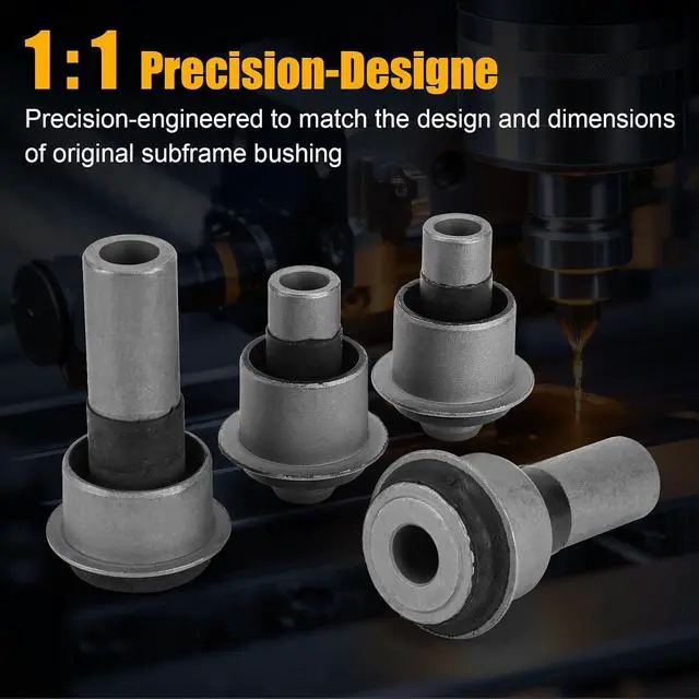 Alt view image 5 of 7 - Engine Cradle Front Subframe Crossmember Bushing - Front Rearward Suspension Subframe Bushing Compatible with 2007-2012 Nissan Sentra Replace 523-227 523-228 (Set of 4)