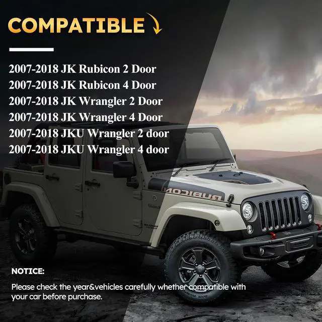 Alt view image 2 of 7 - Front Swaybar Quicker Disconnect System with 2.5" - 6" Lift For 2007-2018 Jeep Wrangler JK JKU Replace 2034 Adjustable Quicker Disconnect Sway Bar links