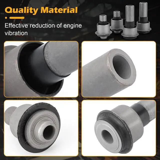 Alt view image 6 of 7 - Engine Cradle Front Subframe Crossmember Bushing - Front Rearward Suspension Subframe Bushing Compatible with 2007-2012 Nissan Sentra Replace 523-227 523-228 (Set of 4)