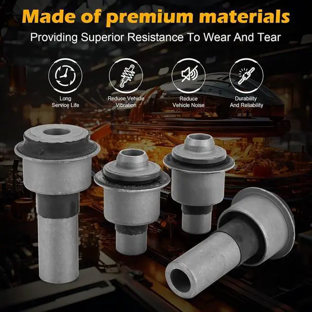 Alt view image 4 of 7 - Engine Cradle Front Subframe Crossmember Bushing - Front Rearward Suspension Subframe Bushing Compatible with 2007-2012 Nissan Sentra Replace 523-227 523-228 (Set of 4)