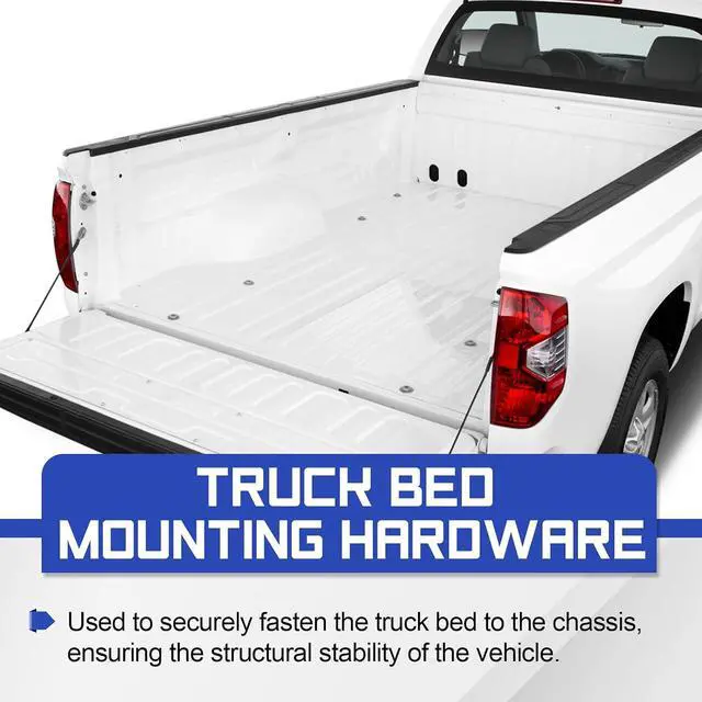 Alt view image 3 of 7 - 926-491 Truck Bed Mounting Hardware Truck Bed Bolts Compatible with 2005-2023 Tacoma, 2000-2021 Toyota Tundra 6PCS (Replace# 64189-04010, 64189-04020, 64189-0C010, 64189-0C011)