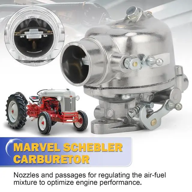 Alt view image 4 of 7 - 8N9510C-HD Marvel Schebler Carburetor for 1939-1953 Ford Tractor 2N 8N 9N TSX33 TSX241A TSX241B TSX241C Heavy Duty (OEM# 8N9510C,9N9510A, B3NN9510A)