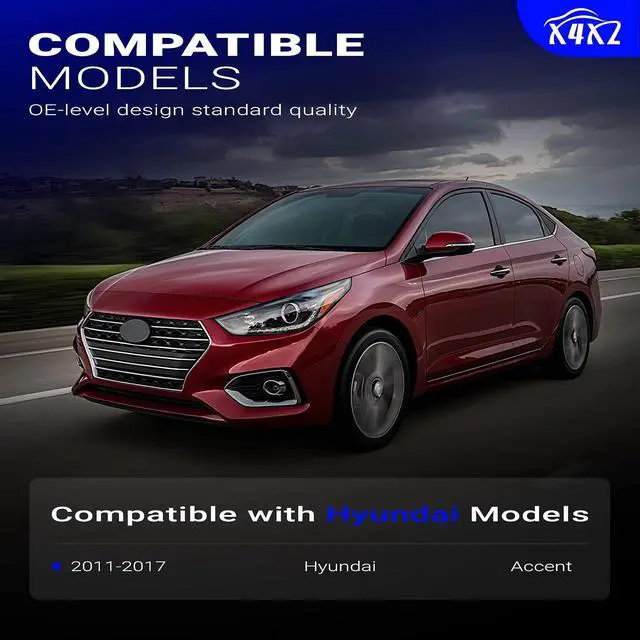 Alt view image 3 of 7 - 93570-1R111 Front Left Driver Side Power Window Door Lock Switch Single Auto Down for 2011-2017 Hyundai Accent Replaces# 93570AP1R101, 935701R110