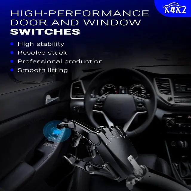 Alt view image 7 of 7 - 93570-1R111 Front Left Driver Side Power Window Door Lock Switch Single Auto Down for 2011-2017 Hyundai Accent Replaces# 93570AP1R101, 935701R110