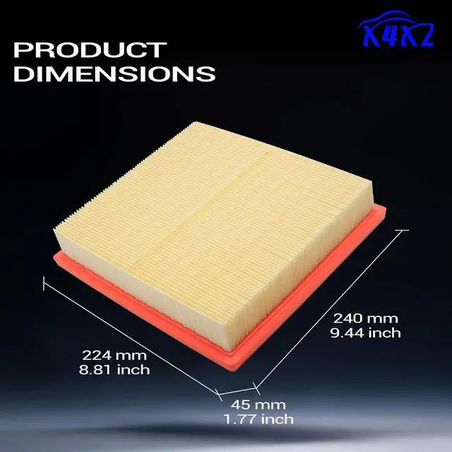 Alt view image 7 of 7 - CA12377 Engine Air Filter for 2019-2022 Lexus ES350 2019-2022 Toyota Avalon Rav4 2018-2022 Toyota Camry 2020-2022 Highlander 17801-25020 17801-F0050