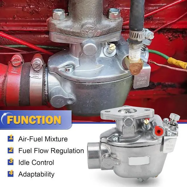 Alt view image 5 of 7 - 8N9510C-HD Marvel Schebler Carburetor for 1939-1953 Ford Tractor 2N 8N 9N TSX33 TSX241A TSX241B TSX241C Heavy Duty (OEM# 8N9510C,9N9510A, B3NN9510A)