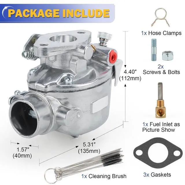 Alt view image 7 of 7 - 8N9510C-HD Marvel Schebler Carburetor for 1939-1953 Ford Tractor 2N 8N 9N TSX33 TSX241A TSX241B TSX241C Heavy Duty (OEM# 8N9510C,9N9510A, B3NN9510A)
