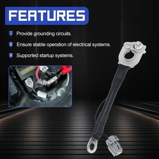 Alt view image 4 of 7 - 25936860 Negative Battery Cable for Buick GMC Saturn Acadia Limited Chevrolet Traverse Replace# 25936860