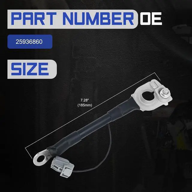 Alt view image 6 of 7 - 25936860 Negative Battery Cable for Buick GMC Saturn Acadia Limited Chevrolet Traverse Replace# 25936860