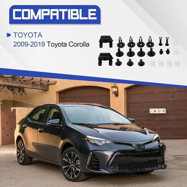 Alt view image 2 of 7 - 15078238 17PCS Front Bumper Clips Fix Clips for Toyota Corolla 2009-2019 Replace# 1507-8238