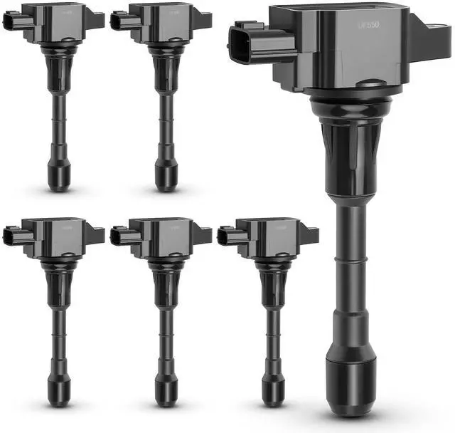 Main image of UF550 Ignition Coil Pack Compatible with Nissan Altima Maxima Murano Pathfinder Quest 350Z/Infiniti EX35 FX35 G25 G35 JX35 M35 M35h Q50 Q70 QX60 3.5L V6 Replaces#C1670 22448-JA10C 5C1727 (set of 6)