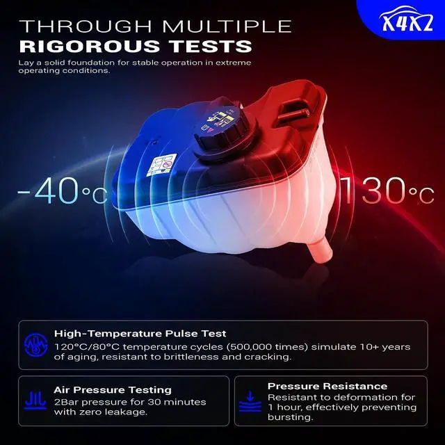 Alt view image 6 of 7 - 603-050 Coolant Overflow Reservoir Tank with Cap For 1998-2011 Ford Crown Victoria/Lincoln Town Car/1998-2011 Mercury Grand Marquis/2003-2004 Mercury Marauder V8 4.6L Replaces# 1W7Z8A080AA 3W1Z8A080AA
