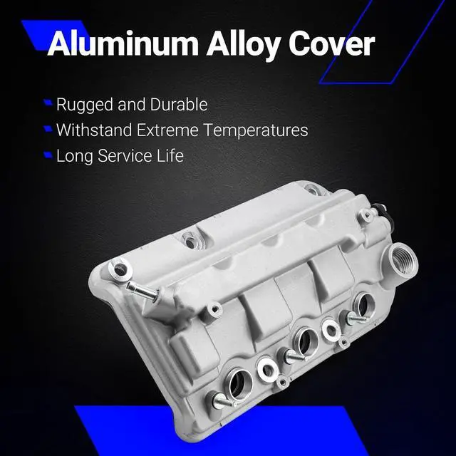 Alt view image 3 of 7 - 264-491 Aluminium Front Cylinder Valve Cover with Gasket Compatible with Honda 08-12 Accord,08-17 Odyssey,09-15 Pilot,09-14 Ridgeline /12-15 Acura TL RDX 3.5L Replaces# 12310-R70-A00