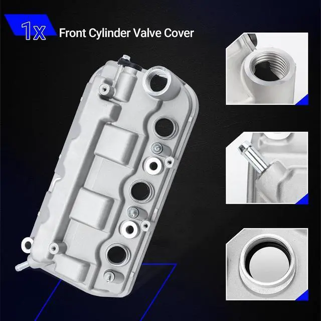 Alt view image 7 of 7 - 264-491 Aluminium Front Cylinder Valve Cover with Gasket Compatible with Honda 08-12 Accord,08-17 Odyssey,09-15 Pilot,09-14 Ridgeline /12-15 Acura TL RDX 3.5L Replaces# 12310-R70-A00