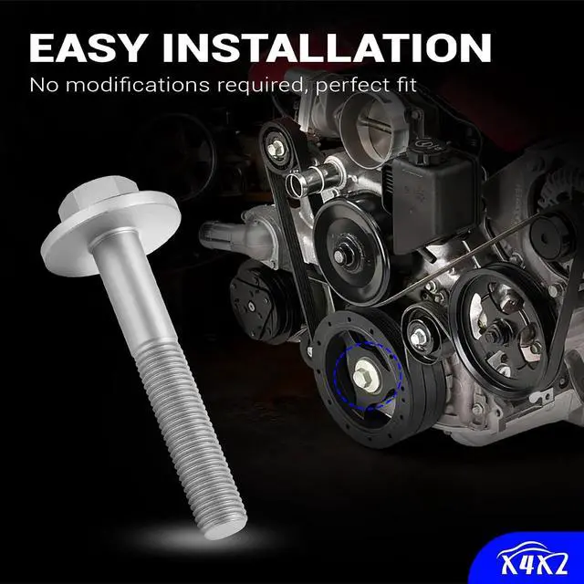 Alt view image 6 of 7 - 12557840 Upgrade 12.9 Grade Balancer Bolt for GM Harmonic Balancer Crank Bolt, for All gen III and gen IV LS engines except for LS7/LS9. 4.8L 5.3L 6.0L 6.2L LS1 LS2 LS3 LS6 L99 LM7 LR4 LMG LQ4 LQ9 L96