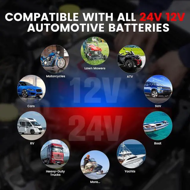 Alt view image 6 of 7 - BST500 Car Battery Tester with Printer, 12v 24v Automotive Battery Load Tester, Cranking Charging System Analyzer, 99.99% Accuracy for Car Motorcycles Truck SUV ATV RV and More