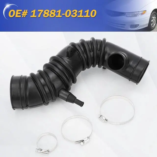 Alt view image 6 of 7 - Air Cleaner Intake Hose Tube with Clamps for 2000-2001 Toyota Camry / 2000-2001 Toyota Solara L4 2.2L 17881-03110 696-717