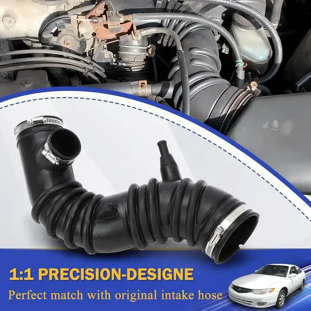 Alt view image 5 of 7 - Air Cleaner Intake Hose Tube with Clamps for 2000-2001 Toyota Camry / 2000-2001 Toyota Solara L4 2.2L 17881-03110 696-717