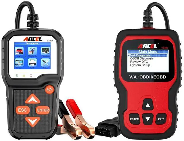 Main image of VD500 OBD II Diagnostic Scanner with BA301 6V 12V Car Battery Tester