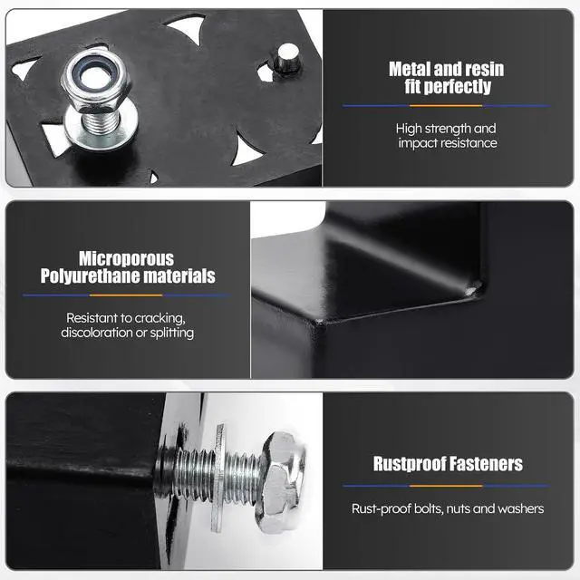 Alt view image 5 of 7 - K201426 2pcs Front Lower Suspension Control Arm Bumper Stops for Chevy Silverado 1500 2500 3500 Avalanche Tahoe Suburban/GMC Sierra 1500 2500 3500 Yukon/Cadillac Escalade K201426B, KR1426