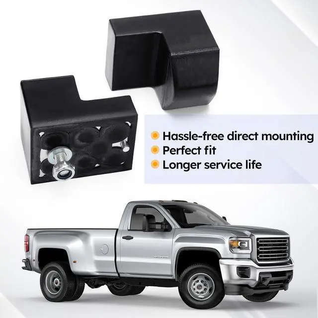 Alt view image 4 of 7 - K201426 2pcs Front Lower Suspension Control Arm Bumper Stops for Chevy Silverado 1500 2500 3500 Avalanche Tahoe Suburban/GMC Sierra 1500 2500 3500 Yukon/Cadillac Escalade K201426B, KR1426
