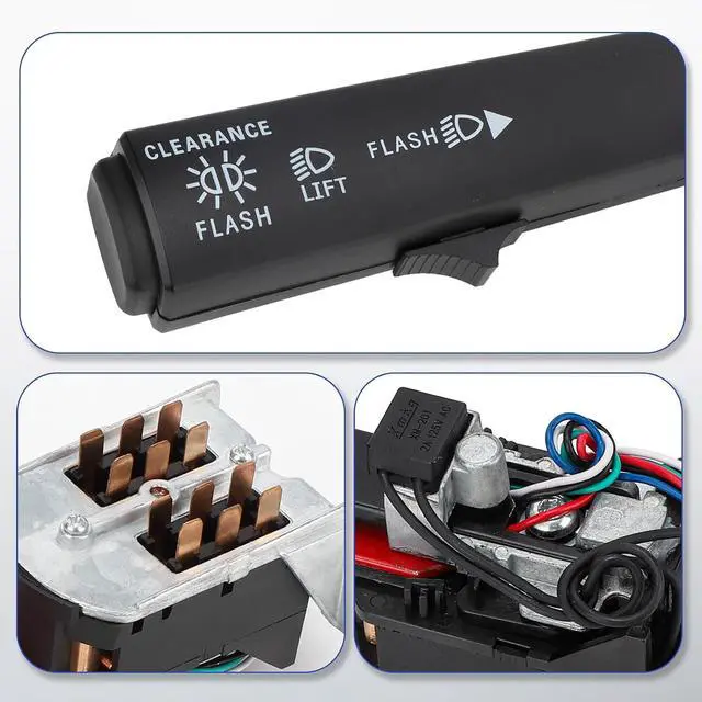 Alt view image 7 of 7 - Turn Signal Switch for Volvo Kenworth Mack CV Models 12-Pin Multifunction Switch (OEM#82406821 1MR587AM 20946064 20795152)
