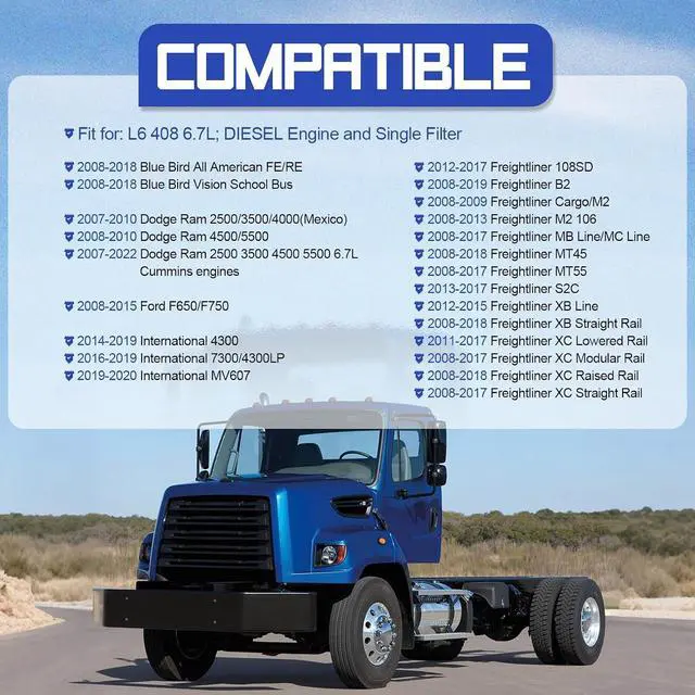 Alt view image 2 of 7 - CV52001 6.7L Cummins Crankcase Breather Filter, Crankcase Ventilation Filter for 08-21 Dodge Ram 2500 3500 4500 5500 & All Cummins 6.7L ISB Engine Replaces# 4936636, 904-418, 68002433AA, 68002433AB