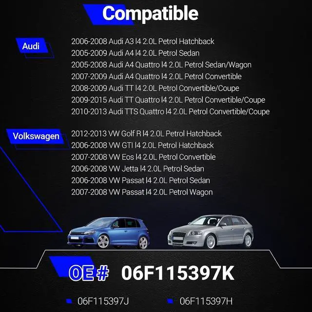 Alt view image 2 of 7 - 06F115397K Upgrade Aluminium Oil Filter Housing with Oil Cooler for VW Jetta GTI Golf Eos Passat Audi A4 A3 TT TTS 2.0L Replace# 06F115397J 06F115397H