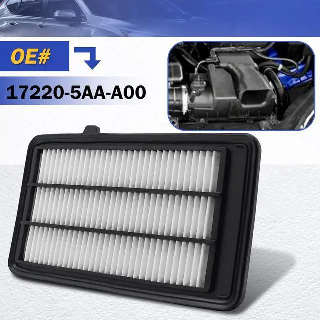 Alt view image 6 of 7 - CA12050 Engine Air Filter for 2016-2021 Honda CIVIC 2017-2022 Honda CR-V CRV 1.5L Turbo 17220-5AA-A00 AF9183