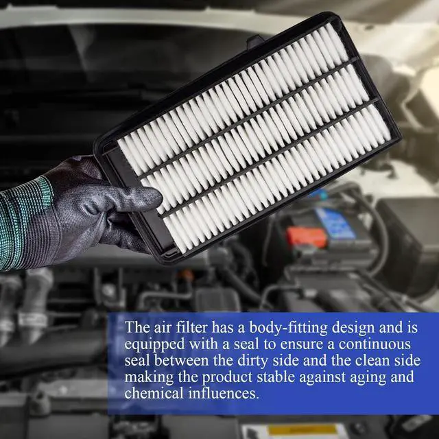 Alt view image 5 of 7 - CA12050 Engine Air Filter for 2016-2021 Honda CIVIC 2017-2022 Honda CR-V CRV 1.5L Turbo 17220-5AA-A00 AF9183