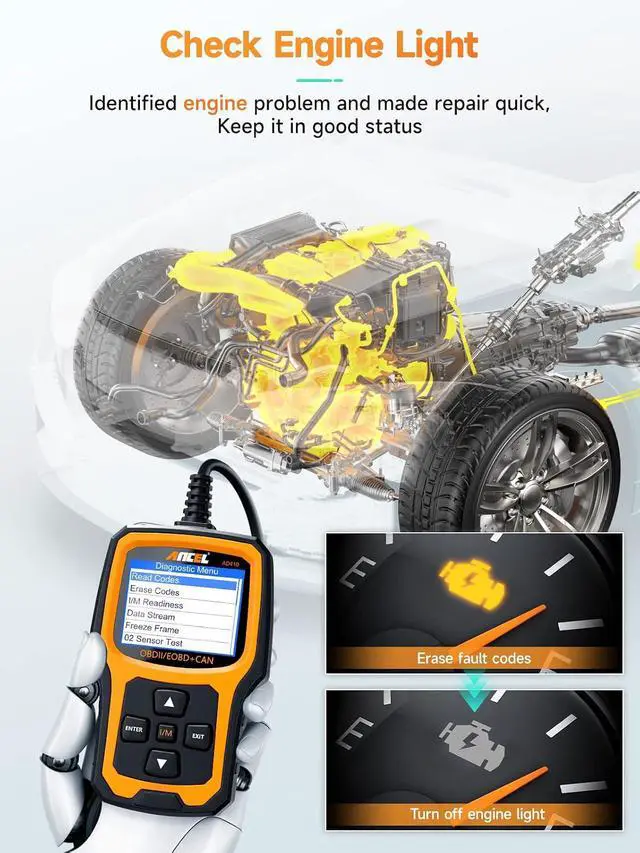 Alt view image 5 of 7 - AD410 Code Reader and BST200 Car Battery Load Tester