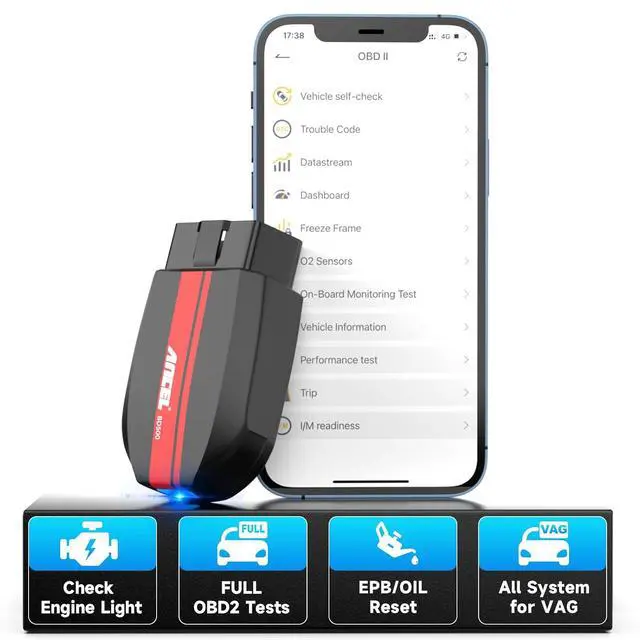 Alt view image 2 of 7 - BD500 Bluetooth Diagnostic Scan Tool with BST200 Car Battery Tester
