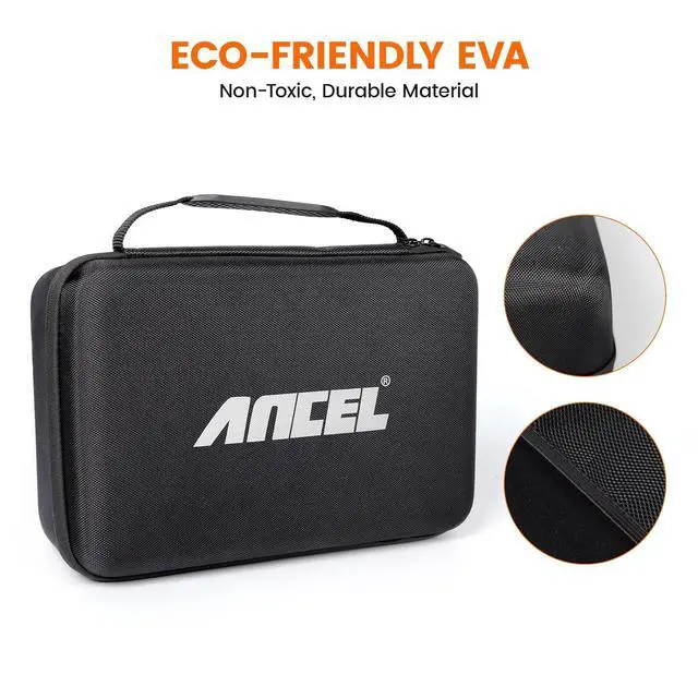 Alt view image 4 of 7 - EVA Hard Protective Case for V5 HD PRO Heavy Truck Scanner, Waterproof Shockproof Storage Bag with Large Capacity, Smooth Zippers and Easy Carry Handle, Travel Ready