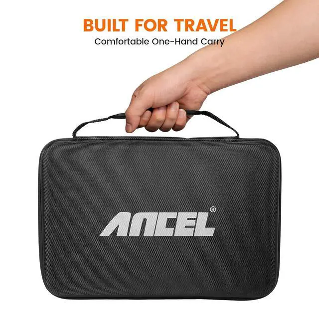 Alt view image 6 of 7 - EVA Hard Protective Case for V5 HD PRO Heavy Truck Scanner, Waterproof Shockproof Storage Bag with Large Capacity, Smooth Zippers and Easy Carry Handle, Travel Ready