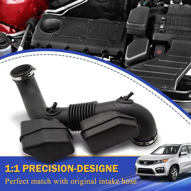 Alt view image 5 of 6 - Air Cleaner Intake Hose Tube for 2010-2012 Hyundai Santa Fe 2.4L 2011-2013 Kia Sorento 2.4L 28140-2P200