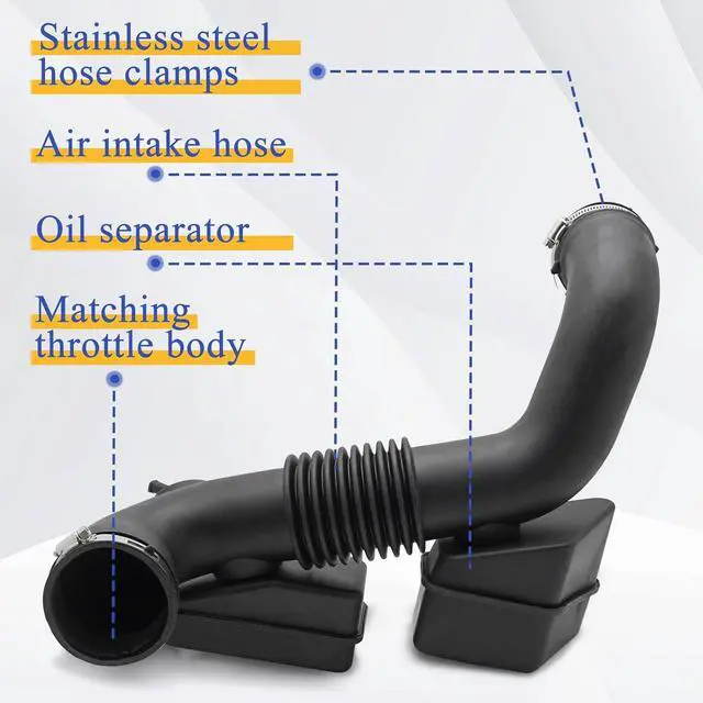 Alt view image 3 of 6 - Air Cleaner Intake Hose Tube for 2010-2012 Hyundai Santa Fe 2.4L 2011-2013 Kia Sorento 2.4L 28140-2P200
